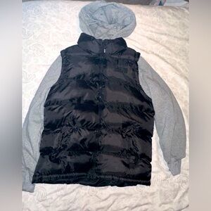 North Sportif Boys Puffer Vest With Hoodie